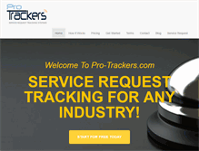 Tablet Screenshot of pro-trackers.com